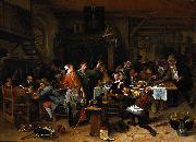 Jan Steen A company celebrating the birthday of Prince William III, 14 November 1660 oil painting artist